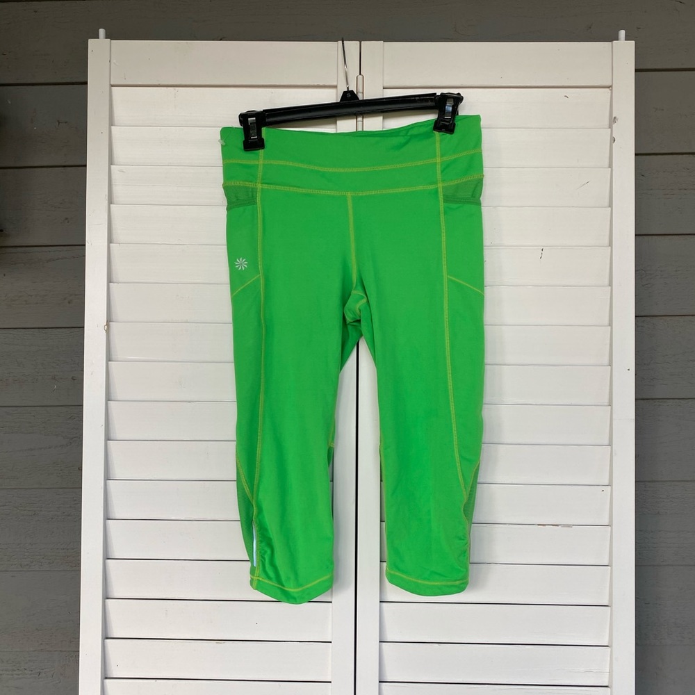 Athleta like green Capri leggings size small